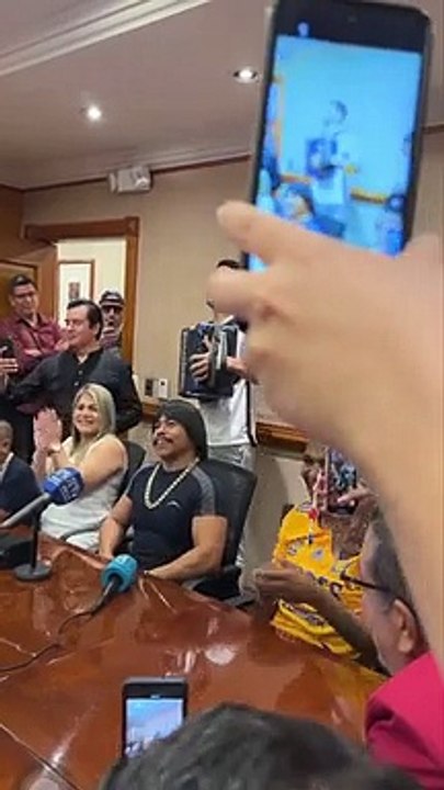 Conferencia de prensa en ecuador.