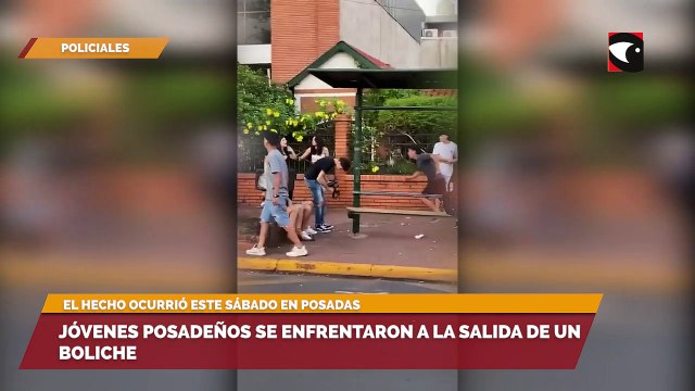 Jóvenes posadeños se enfrentaron a la salida de un boliche