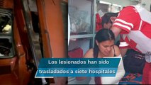 Revelan lista de lesionados trasladados a hospitales tras choque de metro CDMX