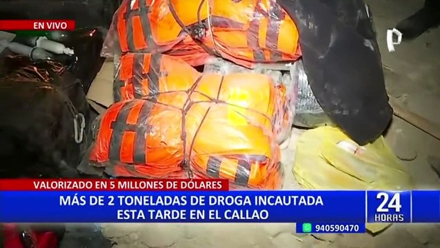 Callao: PNP incauta más de dos toneladas de droga