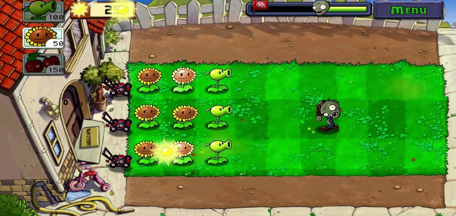 Plants vs Zombies 3rd day game play by MadPro