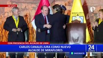 Carlos Canales juramentó como nuevo alcalde de Miraflores