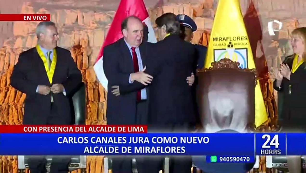 Carlos Canales juramentó como nuevo alcalde de Miraflores