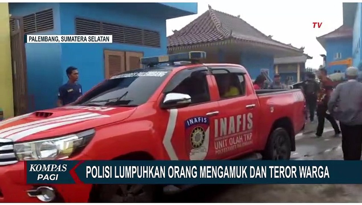 Polisi Lumpuhkan Orang Mengamuk dan Teror Warga di Palembang
