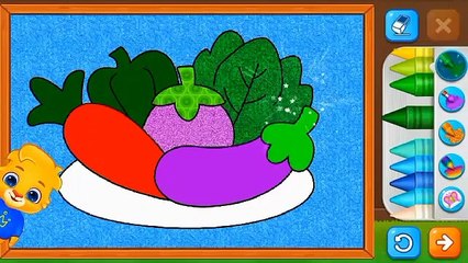 filling colours in vegetables