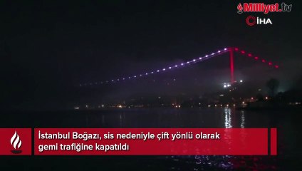 Tải video: İstanbul Boğazı sis alarmı! Gemi trafiğine kapatıldı