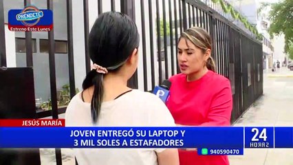 Estafan con el cuento de la lotería en Jesús María: joven entregó su laptop y S/ 3 000