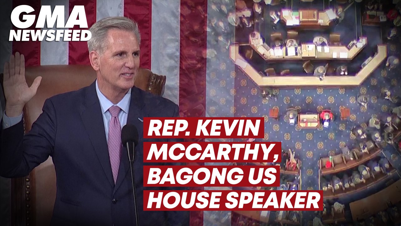 Rep. Kevin McCarthy, bagong US House Speaker | GMA News Feed