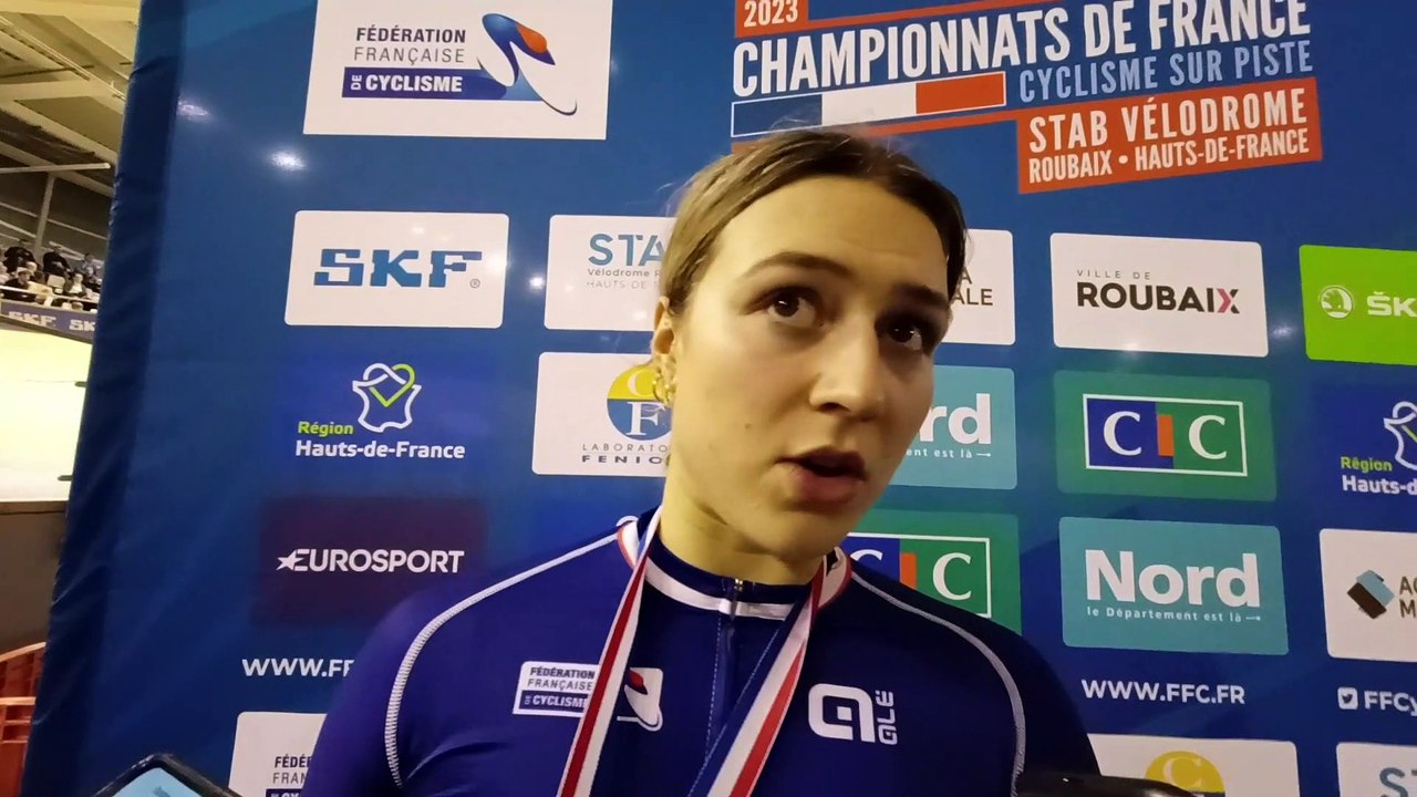 Piste - Championnats de France - Roubaix 2023 - Mathilde Gros : "Si ça peut donner envie aux jeunes femmes de faire du sprint"