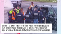 Lionel Messi sous haute sécurité avec sa famille : photos de son retour très encadré à Paris, en jet privé