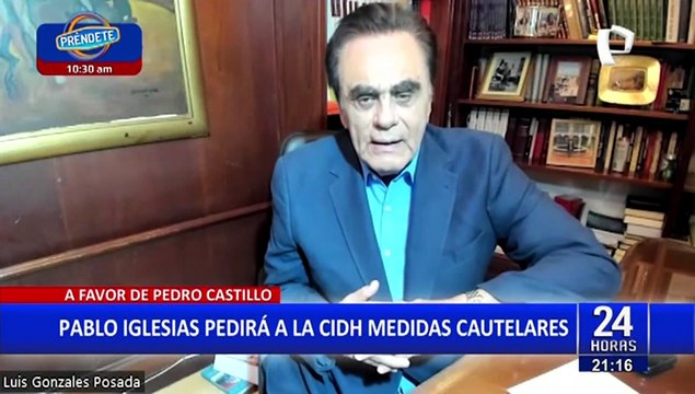 Político español Pablo Iglesias pedirá a la CIDH promover medidas cautelares a favor de Castillo