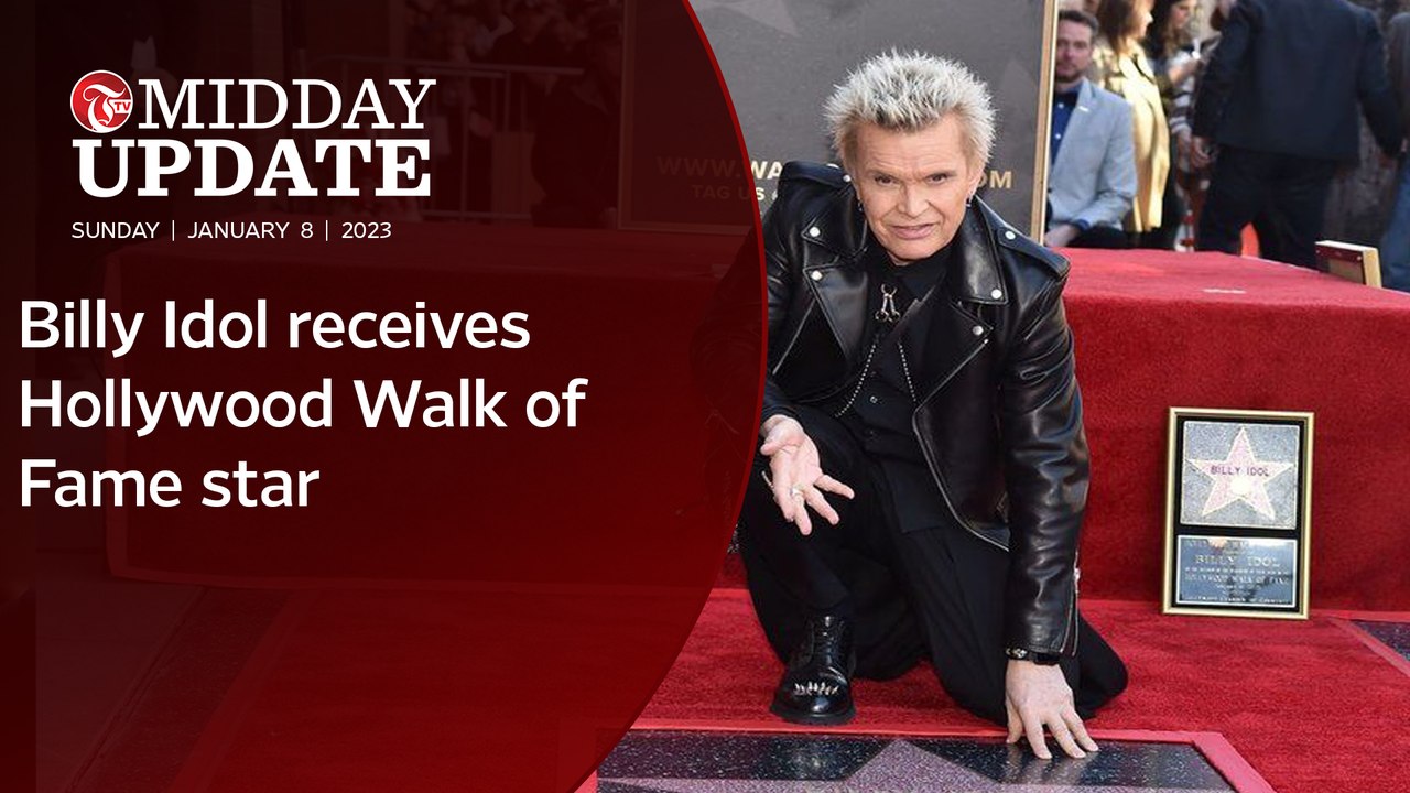 #MIDDAY_UPDATE : Billy Idol receives Hollywood Walk of Fame star