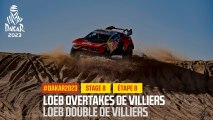 Loeb overtakes De Villiers / Loeb double De Villiers - Étape 8 / Stage 8 - #Dakar2023