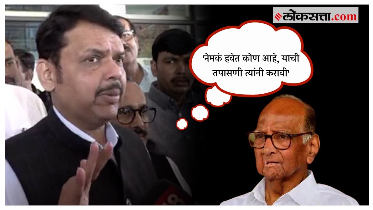 Fadnavis on Sharad Pawar: 'आम्ही जमिनीवरच चालणा...