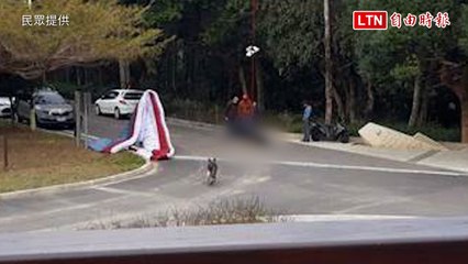 埔里虎頭山飛行傘墜落 男子重傷命危🚑