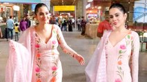 Urfi Javed Looks Stunning In Ethnic Outfit At Airport