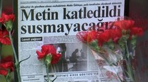 Öldürülen gazeteci Metin Göktepe mezarı başında anıldı