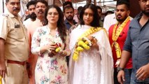 Kajol Devgan Visits Siddhivinayak Temple With Her Daughter Nysa Devgan