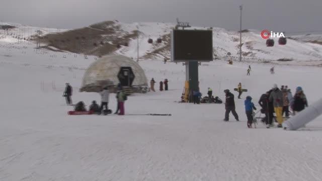 Erciyes haftasonu turist akınına uğradı