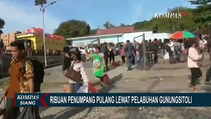 Arus Balik Masih Tampak, Ribuan Penumpang Pulang Lewat Pelabuhan Gunungsitoli
