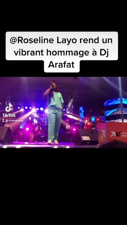 ROSELINE LAYO REND HOMMAGE A DJ ARAFAT