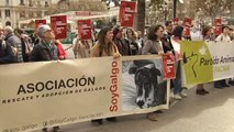 Manifestaciones en toda España contra la exclusión de los perros de caza de la ley de Bienestar Animal
