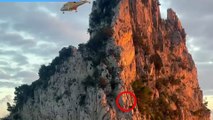 Capri, coppia di scalatori bloccati sui faraglioni: il salvataggio