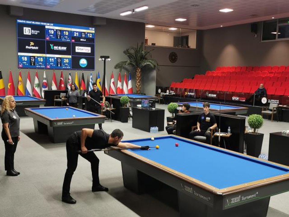 Bilardoda 3 Bant 25 Yaş Altı Türkiye Şampiyonası Milli Takım Seçmeleri yapıldı