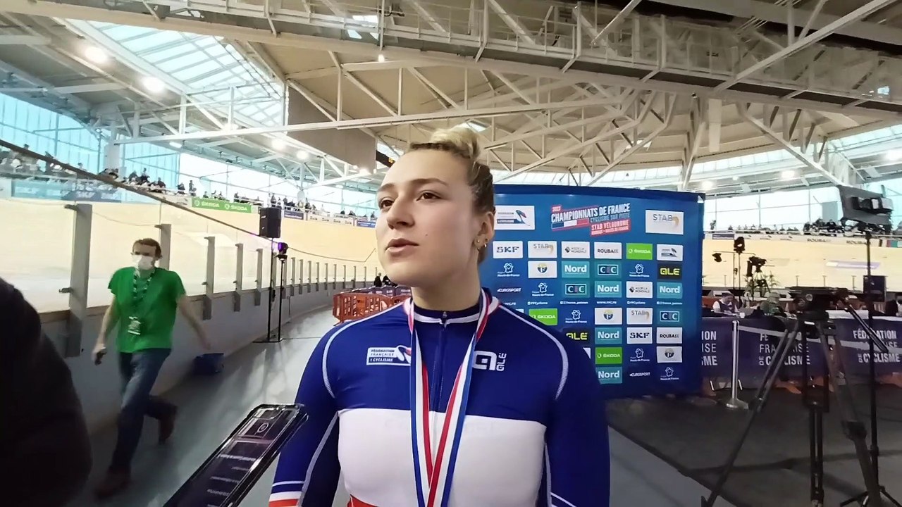 Piste - Championnats de France - Roubaix 2023 - Mathilde Gros, avec 3 titres, fait le bilan des France : "C'est important de performer sur les Championnats de France !"
