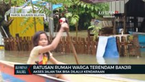 Rumah Warga Terendam Banjir, Akses Kendaraan Antar Kecamatan Marusu Maros Lumpuh