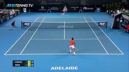 Adélaïde - Djokovic sur la Korda raide mais titré