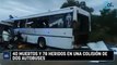 40 fallecidos y 78 heridos en una colisión de dos autobuses