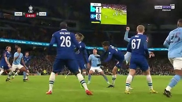 هدف جوليان الفاريز في مرمي تشيلسي بكأس الاتحاد الانجليزي