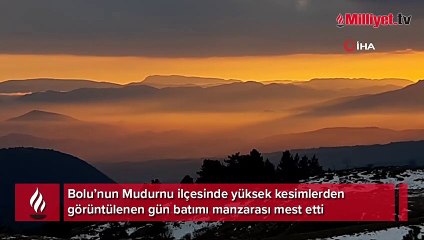 Bolu'da mest eden gün batımı