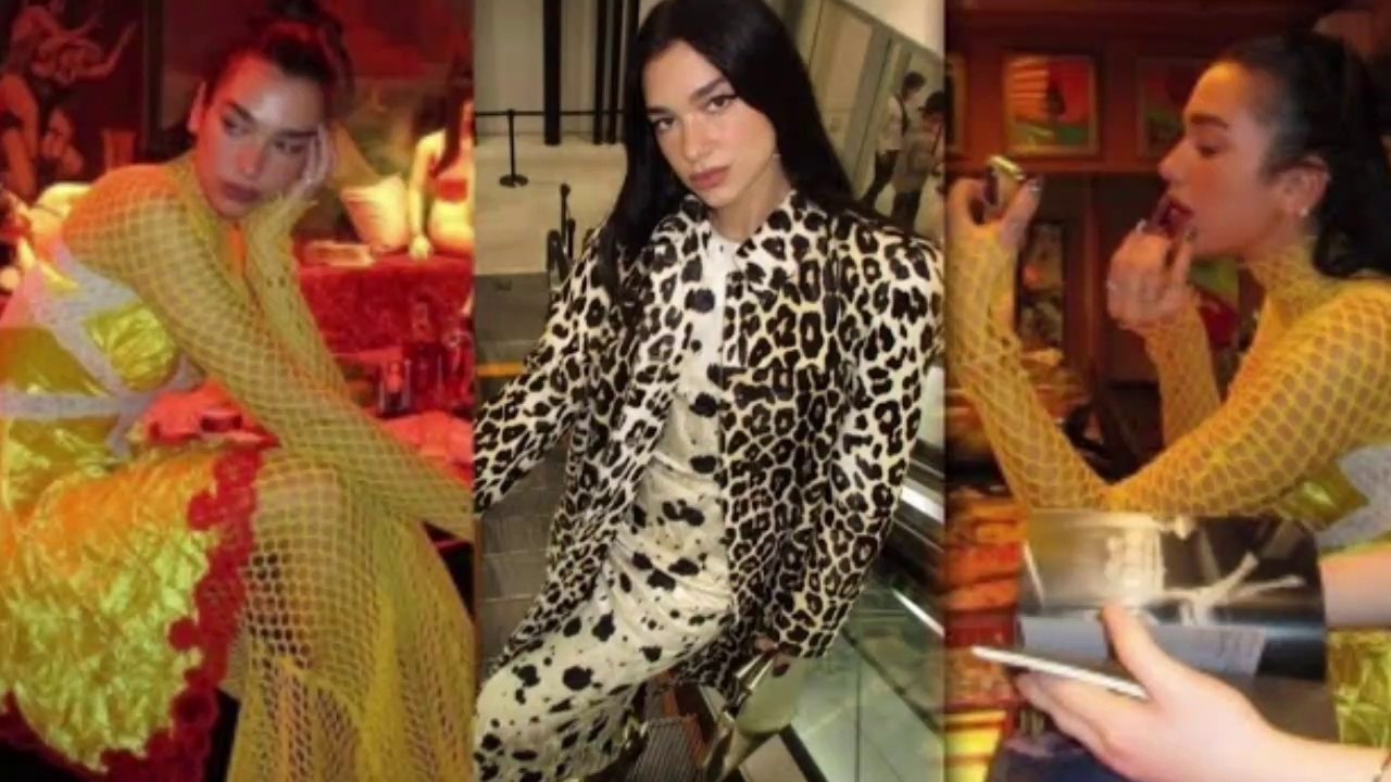 dua Lipa puring around Tokyo