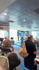 Upset Lady Chases American Airlines Worker