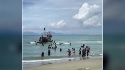 로힝야족 난민 185명 또 인니 수마트라섬 북부 상륙 / YTN