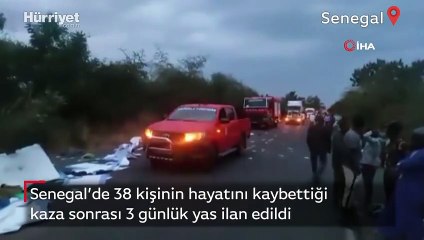 Senegal’de 38 kişinin hayatını kaybettiği kaza sonrası 3 günlük yas ilan edildi