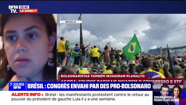 Lieux de pouvoir brésiliens pris d'assaut: Ce sont les militants les plus radicaux , explique Silvia Capanema, historienne spécialiste du Brésil