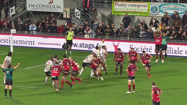 TOP 14 - Essai de Thomas SALLES (RCT) - CA Brive - RC Toulon - Saison 2022:2023