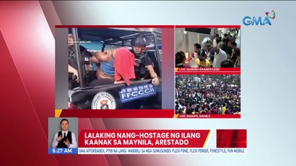 Lalaking nang-hostage ng ilang kaanak sa Maynila, arestado | UB