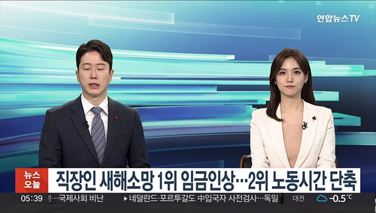 직장인 새해소망 1위 임금인상…2위 노동시간 단축