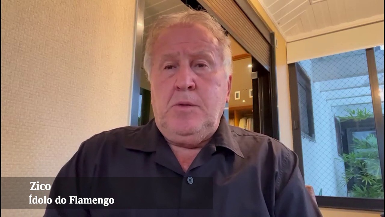 Zico lamenta perda do amigo Roberto Dinamite