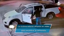 Con violencia, roban camioneta a mujer y su hijo en calles de San Luis Potosí
