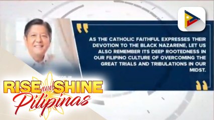 Download Video: Pang. Ferdinand R. Marcos Jr., nakiisa sa paggunita ng Pista ng Itim na Nazareno