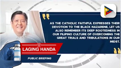 PBBM, nakiisa sa selebrasyon ng Pista ng Itim na Nazareno