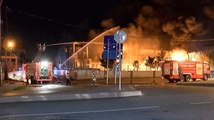 Arnavutköy’de kauçuk fabrikasında korkutan yangın