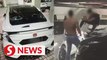 Miri Police arrest 6 men over fight that damaged car in parking lot