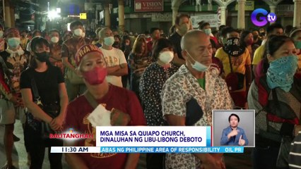 Download Video: Mga misa sa Quiapo Church, dinaluhan ng libu-libong deboto | BT