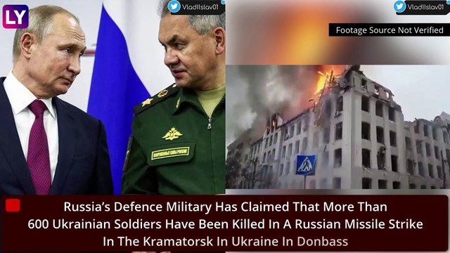 Russia-Ukraine War: Over 600 Ukrainian Troops Killed By Russia In Kramatorsk In Retaliatory Missile Attack